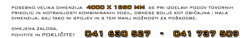 Vezana plošča T-FIX - Extra Dimenzije